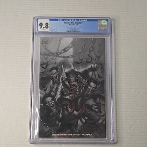 Batman Who Laughs #1 Parrillo Black/White Variant DC 2019 CGC 9.8